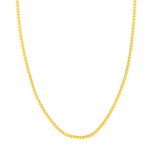 14k Gold 3mm Round Franco Chain