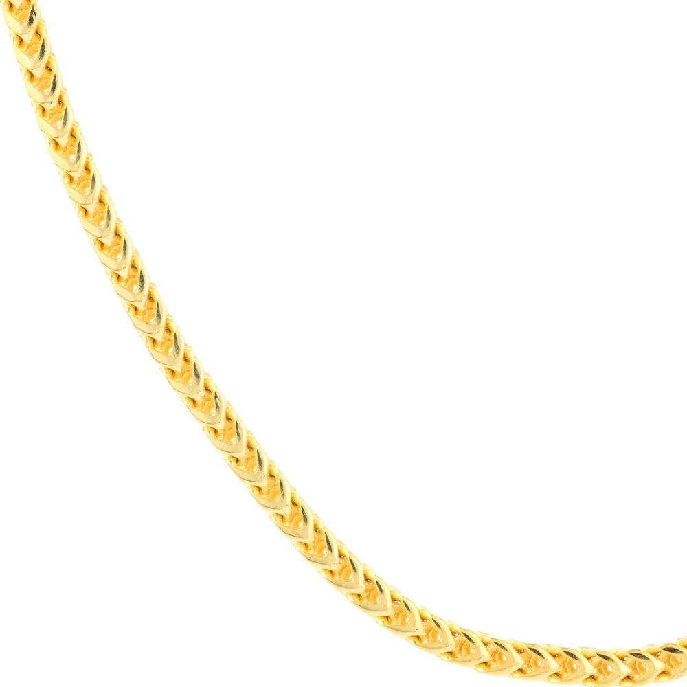 14k Gold 3mm Round Franco Chain