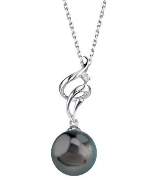 14K Tahitian South Sea Pearl & Diamond Aria Pendant