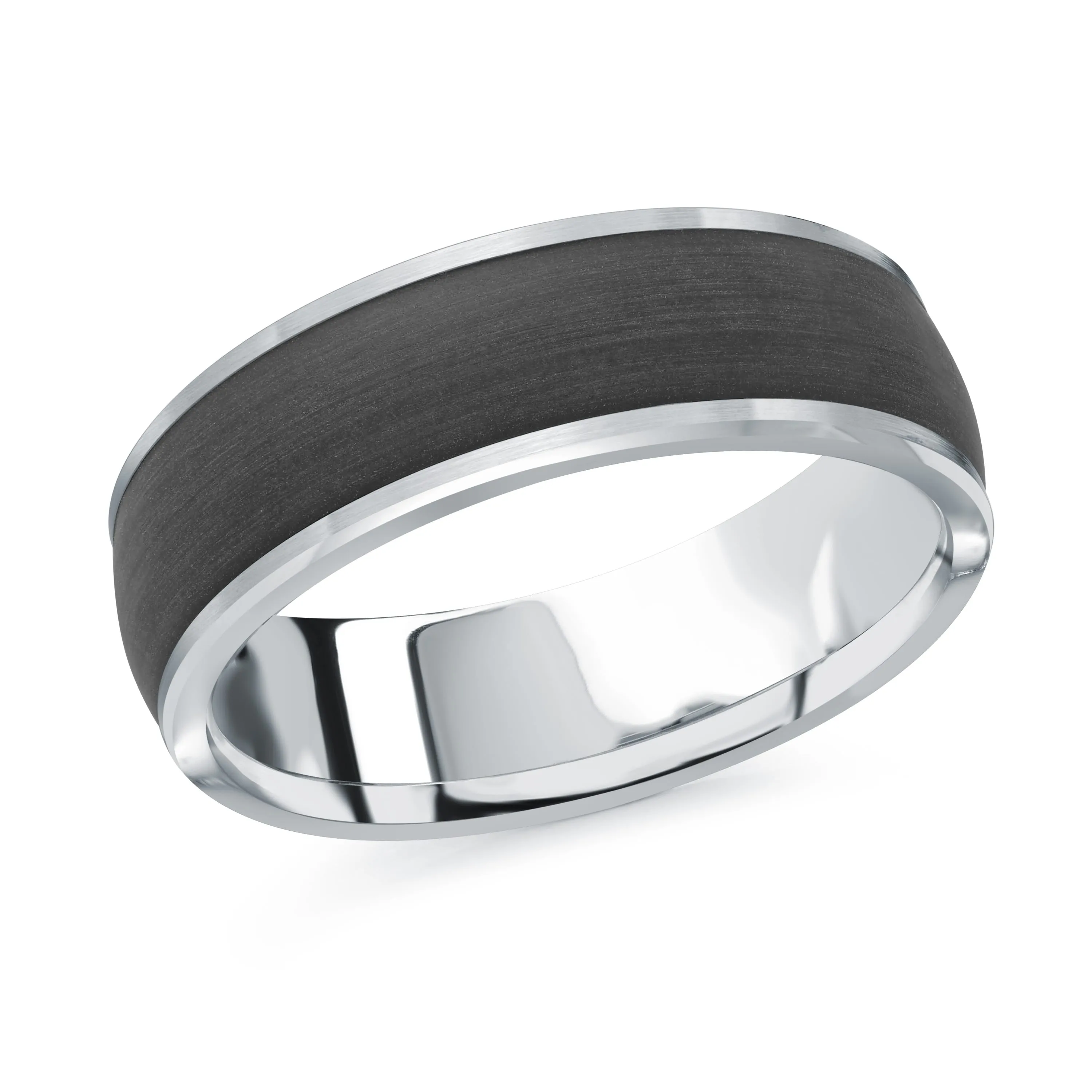 14K White Gold Ring from the Noir Collection by Malo - MRDA-092-7W