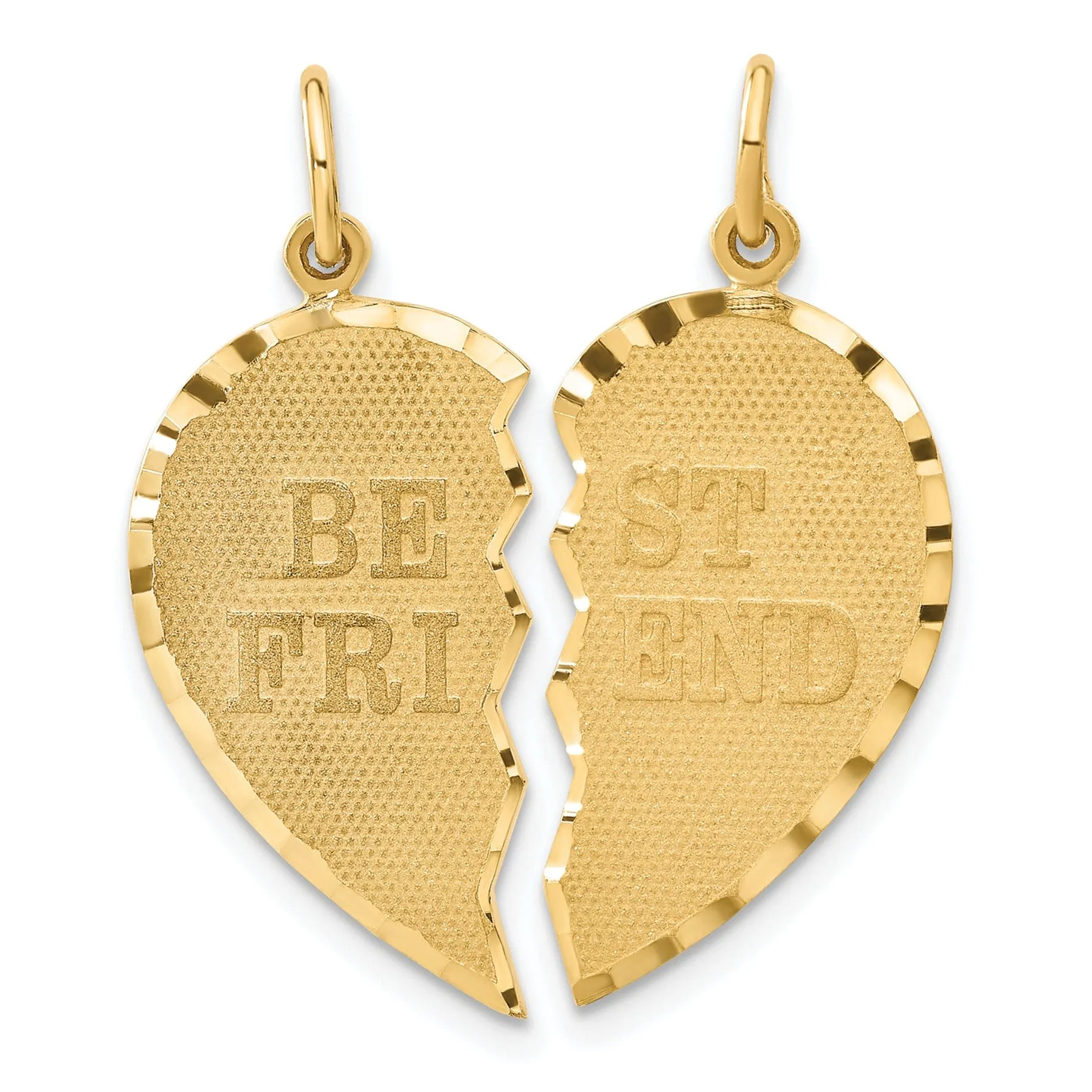 14k Yellow Gold Best Friend Break-apart Charm