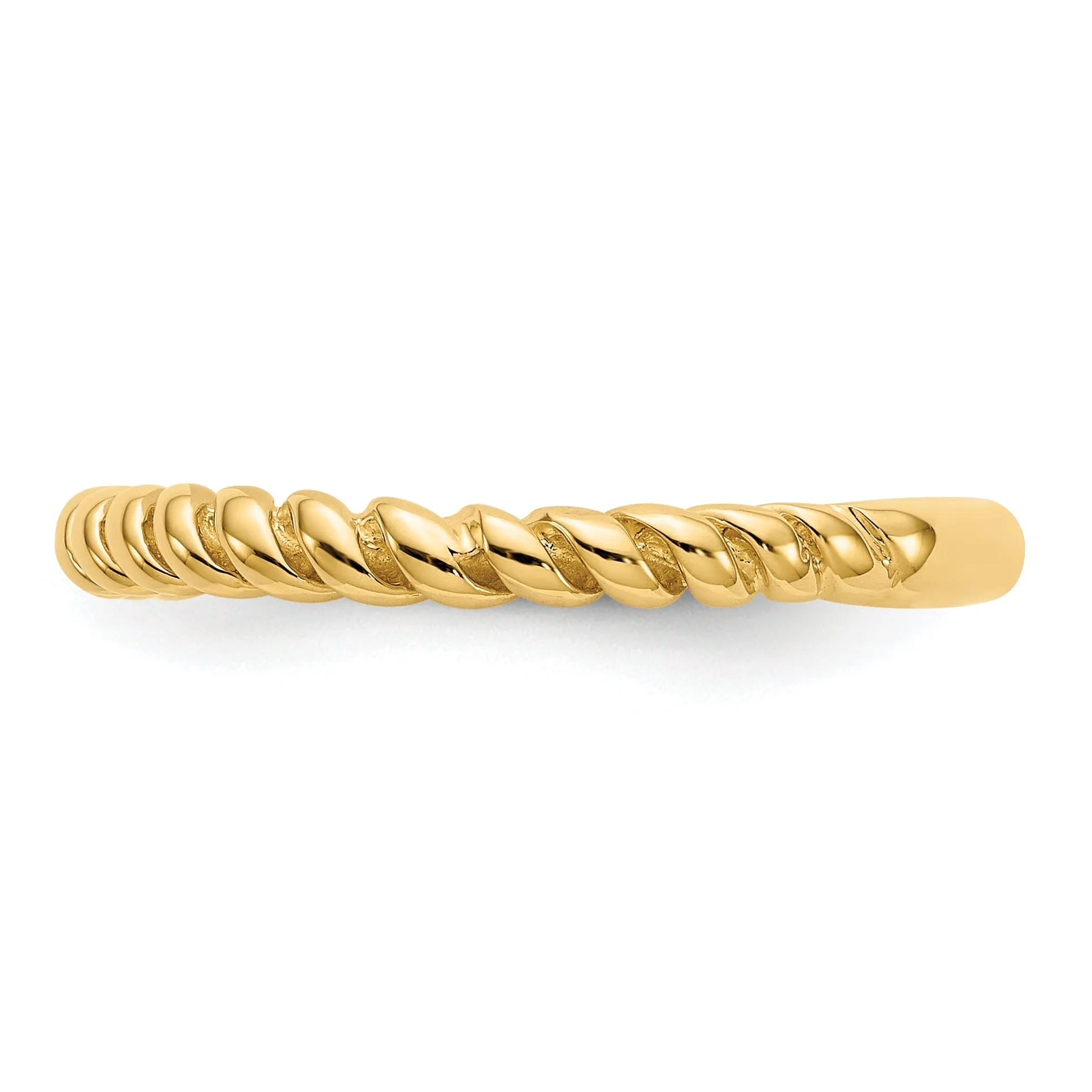 14k Yellow Gold Timeless Creations Twisted Band