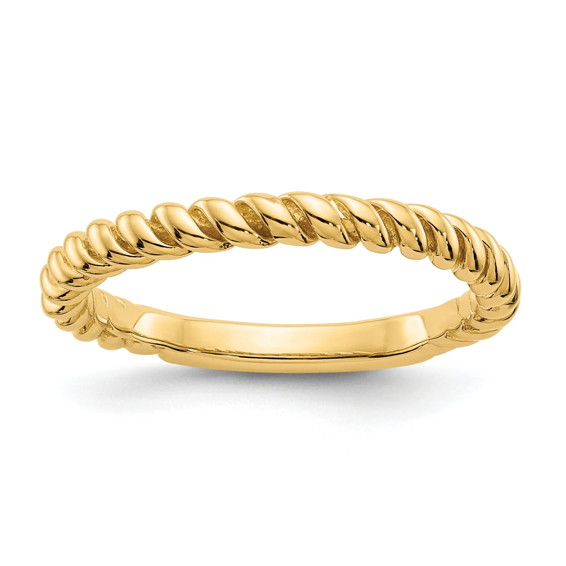 14k Yellow Gold Timeless Creations Twisted Band