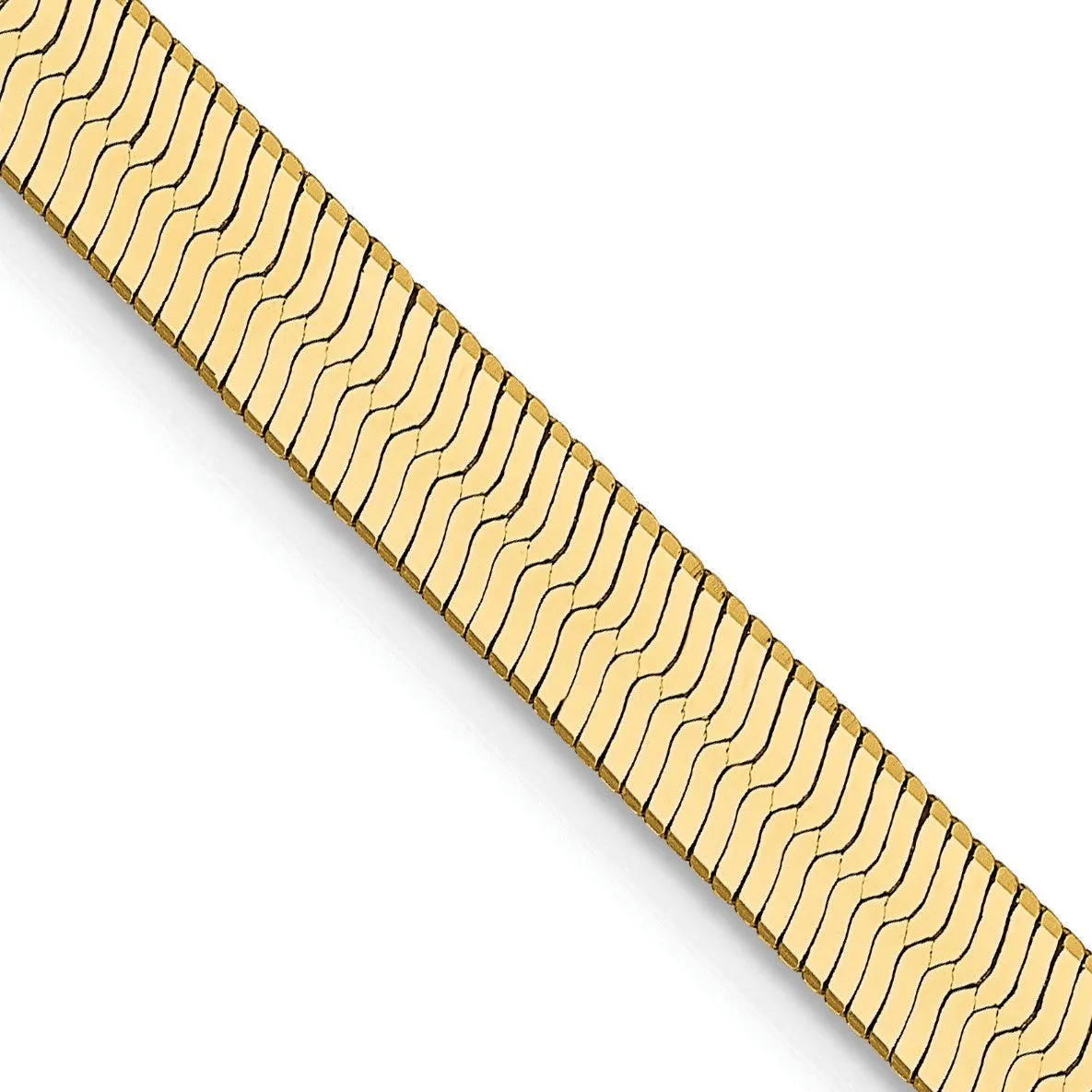 14KT Yellow Gold 20-inch 4MM Lobster Clasp Herringbone Chain