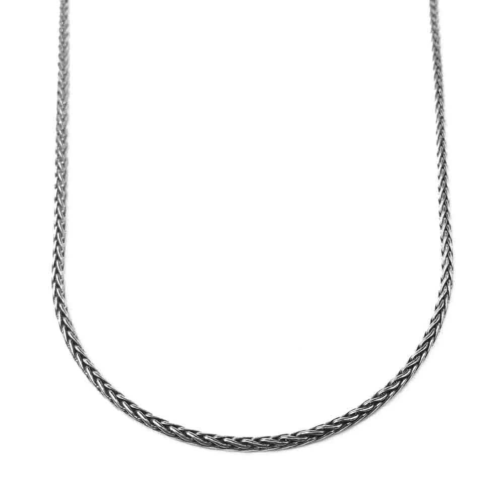 2.3 mm Sterling Silver Antiqued Wheat Chain - LUXURY WEIGHT | #C5532