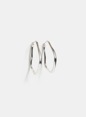 Abstract Hoop Earrings