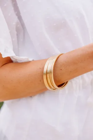 Add A Little Pop Gold Bangle Set