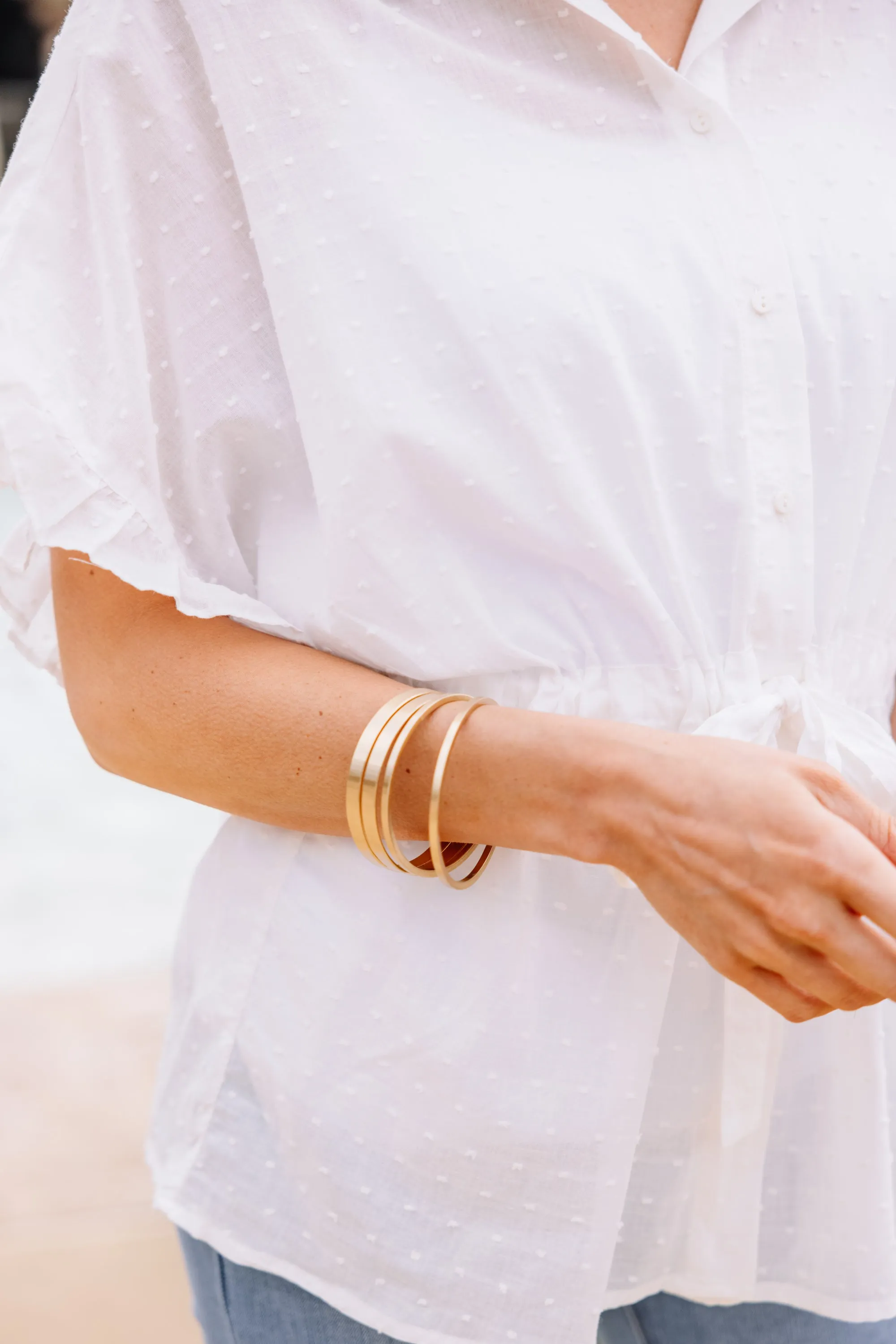 Add A Little Pop Gold Bangle Set