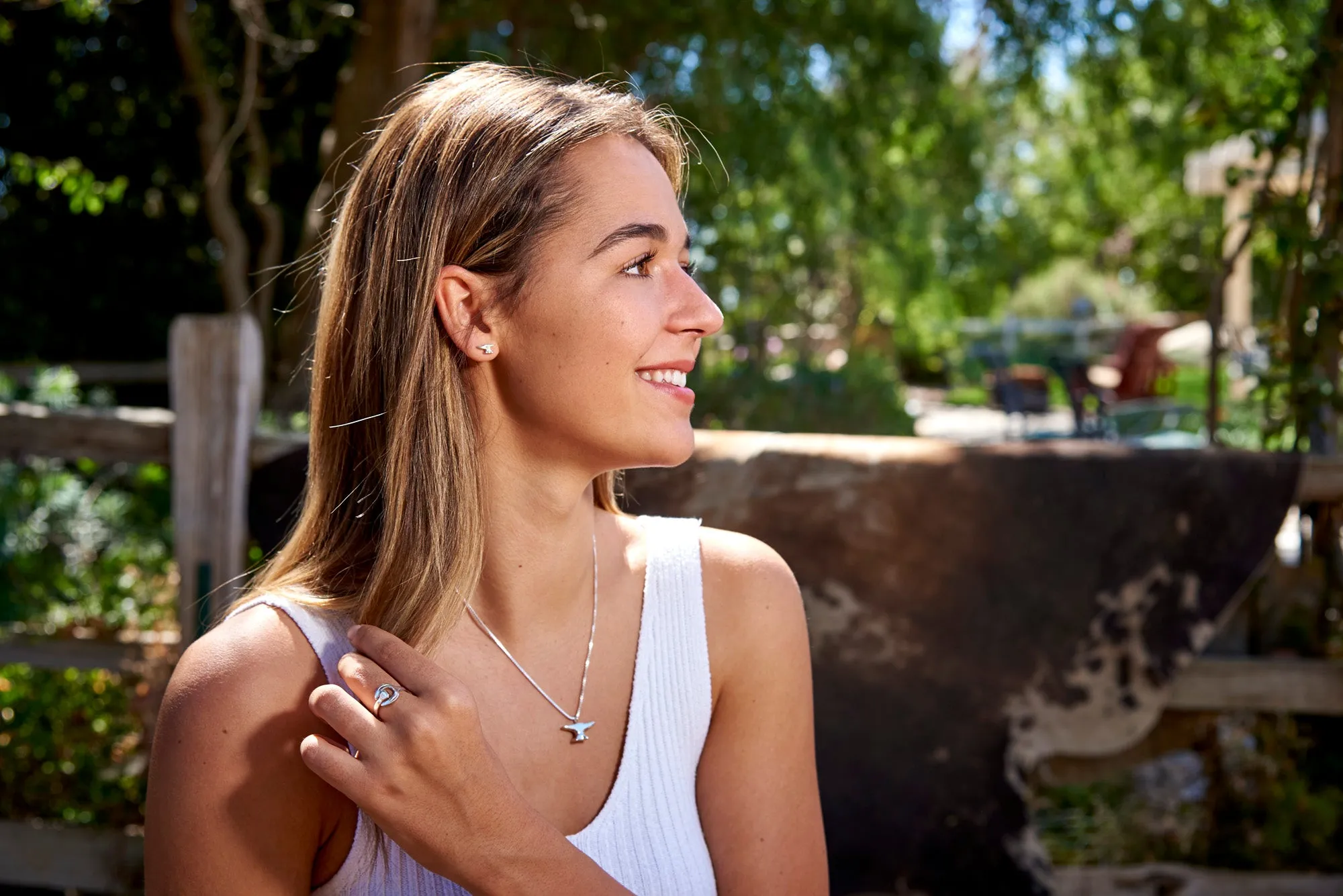 Anvil Earrings, Sterling Silver