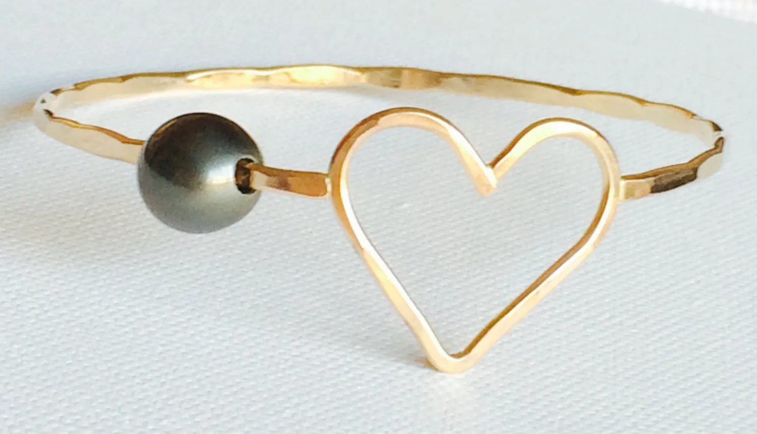 Bangle Eden - tahitian pearl (B188)