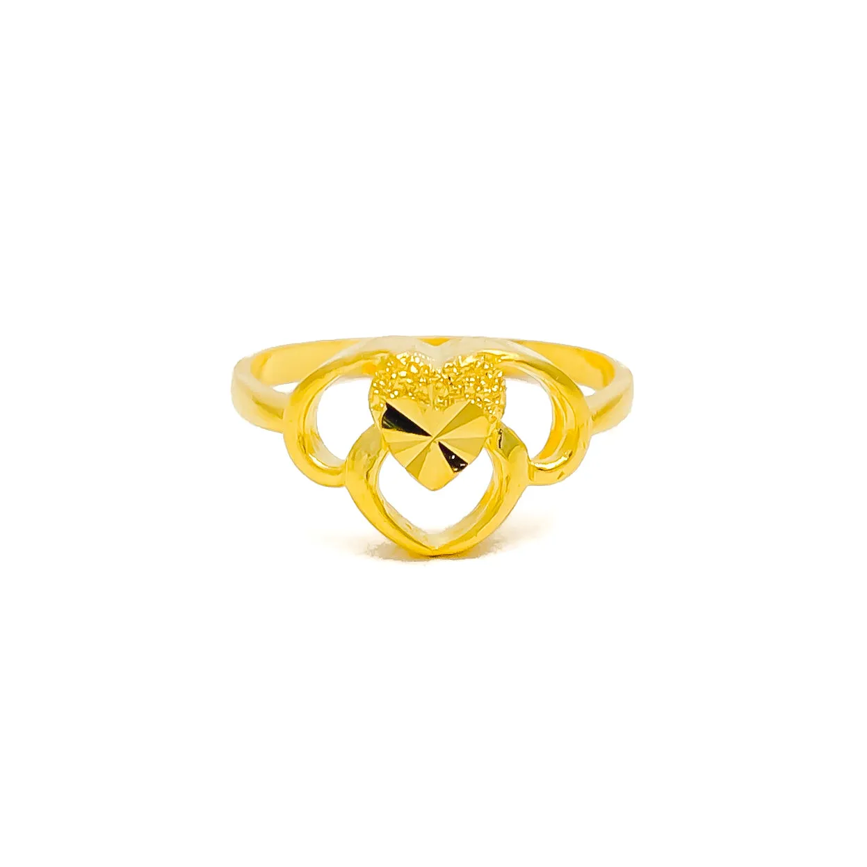 Beautiful Heart 22k Gold Ring