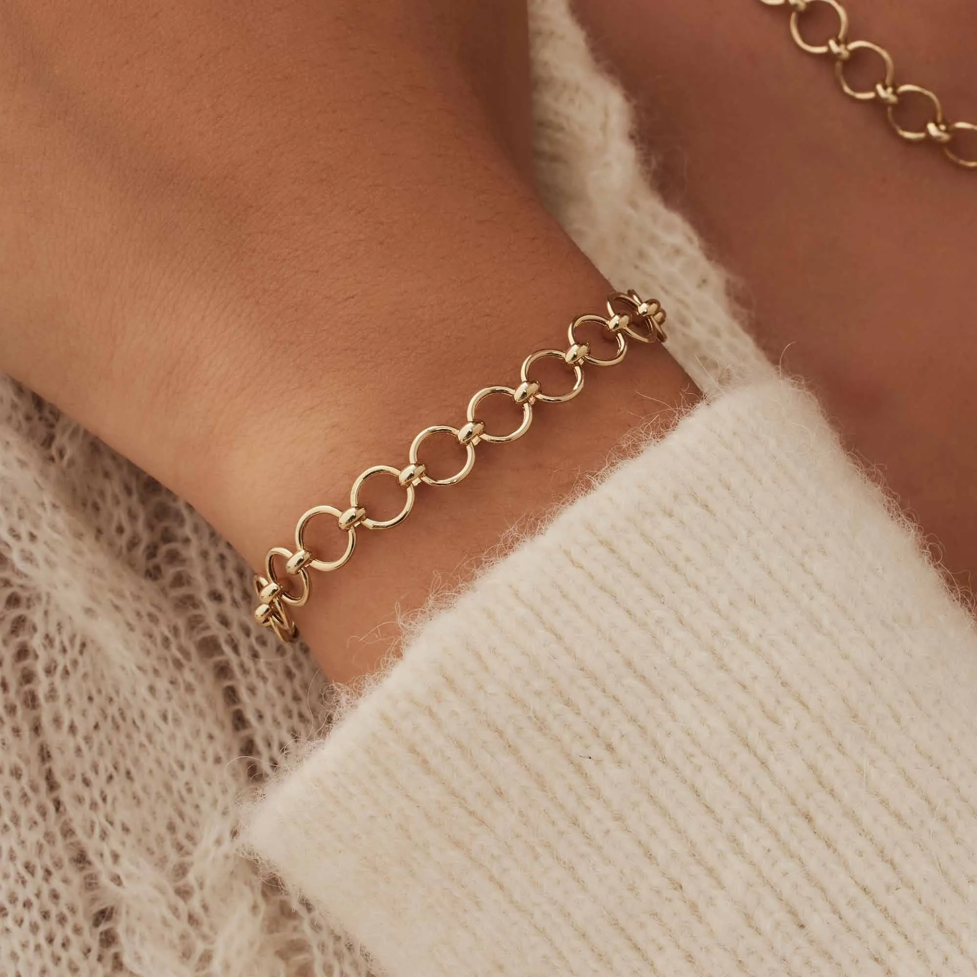 Belleville Axelle 14 karat gold link bracelet