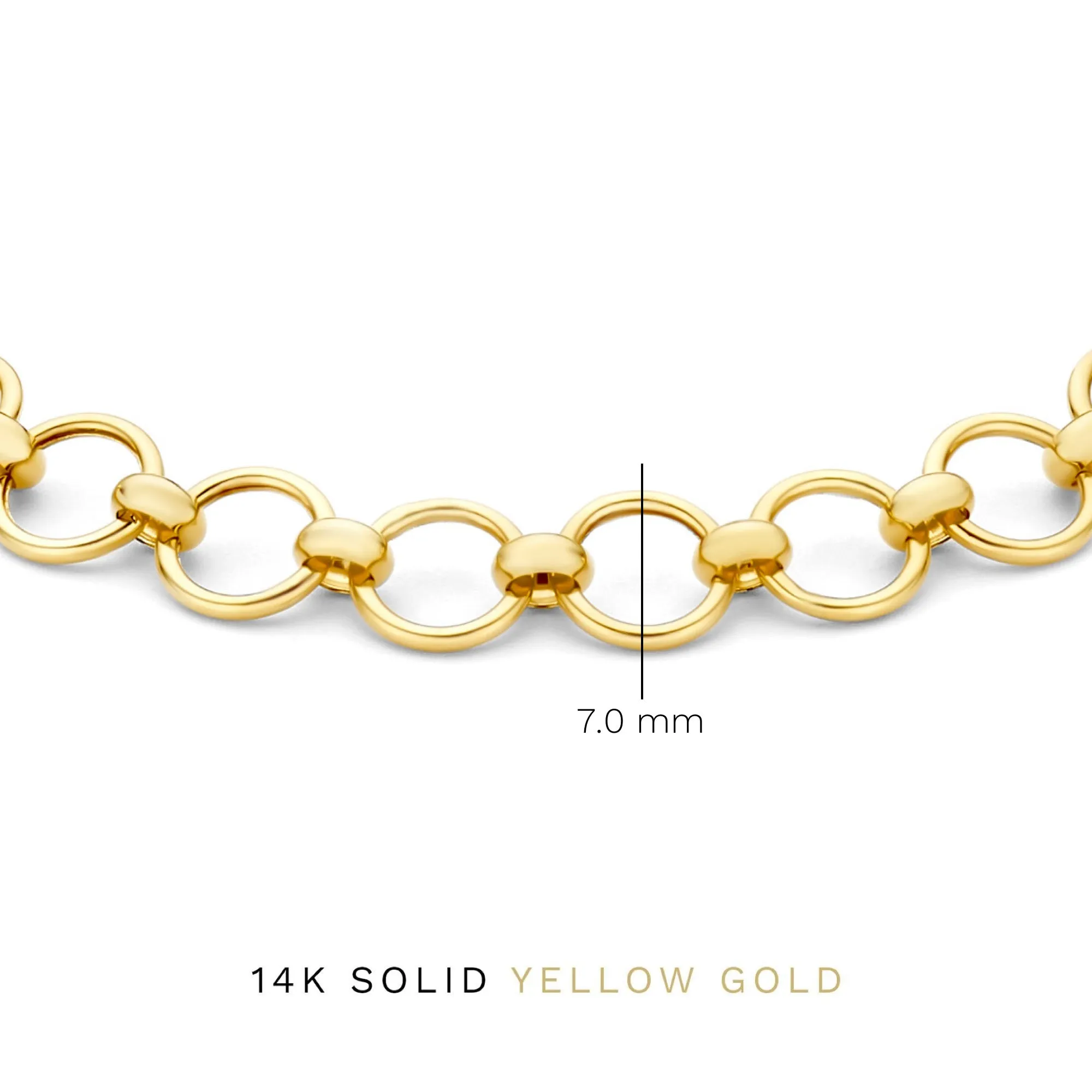 Belleville Axelle 14 karat gold link bracelet