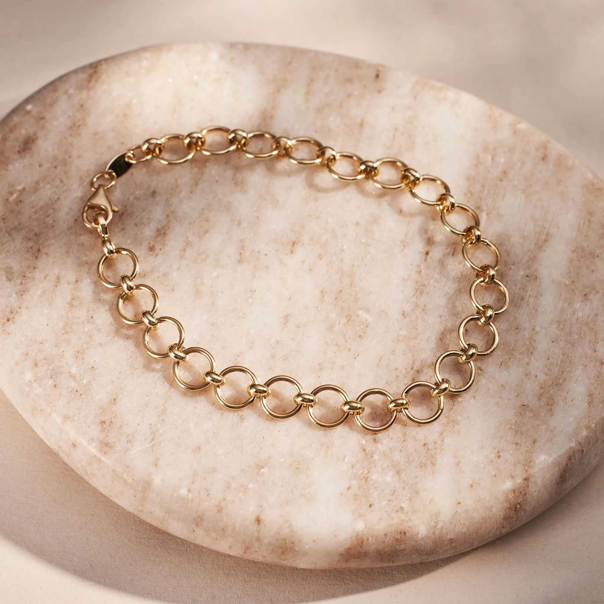 Belleville Axelle 14 karat gold link bracelet