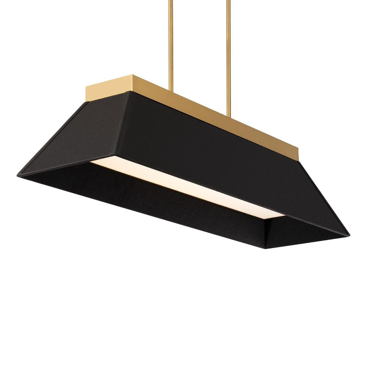 Bentley 44 in. LED Pendant Light Black & Brass finish