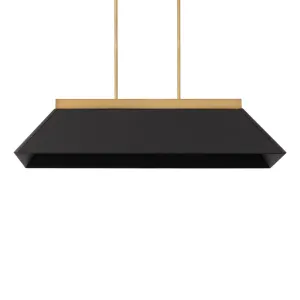 Bentley 44 in. LED Pendant Light Black & Brass finish