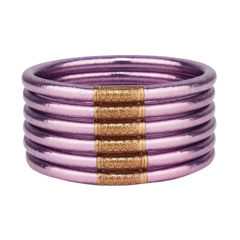 BuDhaGirl | Set of Six | All Weather Bangles in Lila