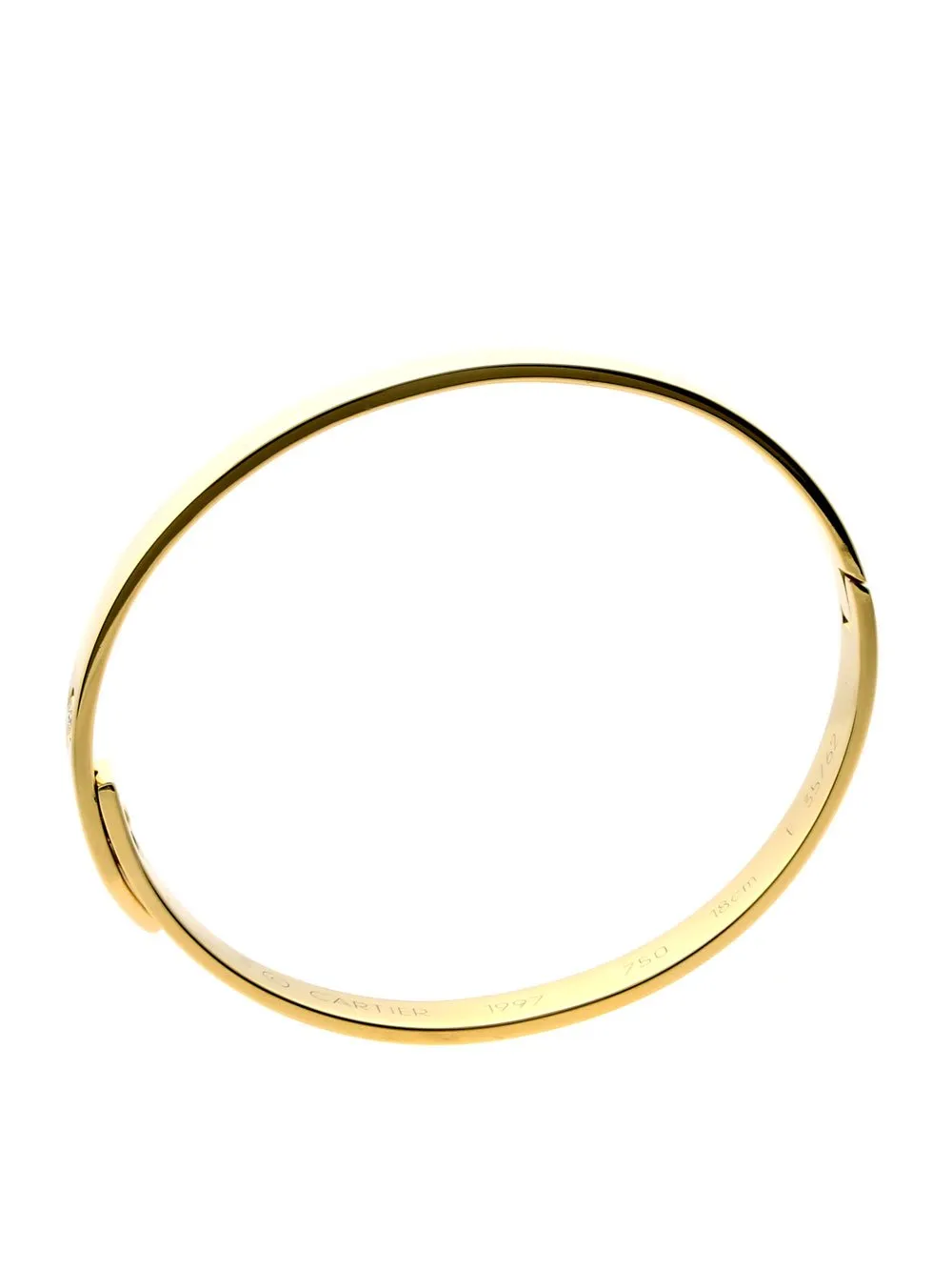 Cartier Gold Anniversary Diamond Bangle Bracelet