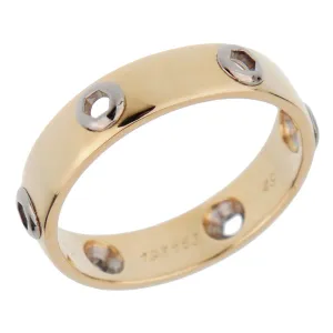 Cartier Love Series Yellow Gold Band Ring Sz 4 3/4