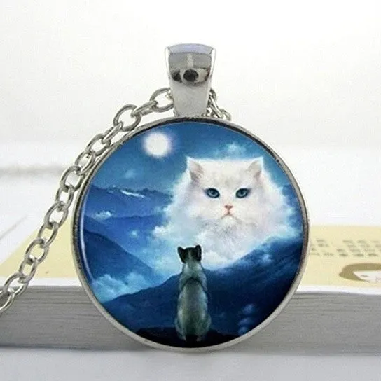 Cat Cabechon Necklaces