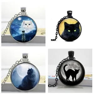 Cat Cabechon Necklaces