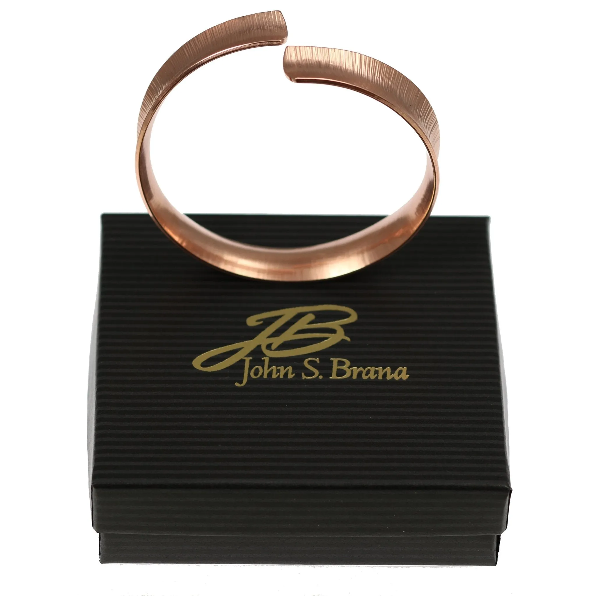 Chased Copper Bangle Bracelet