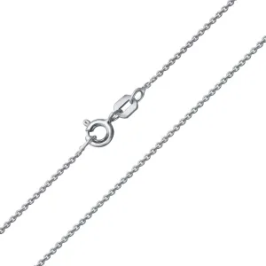 Classic Fine Thin Rolo Link Cable Chain Necklace 14K Gold Plated Silver 16-24 Inch