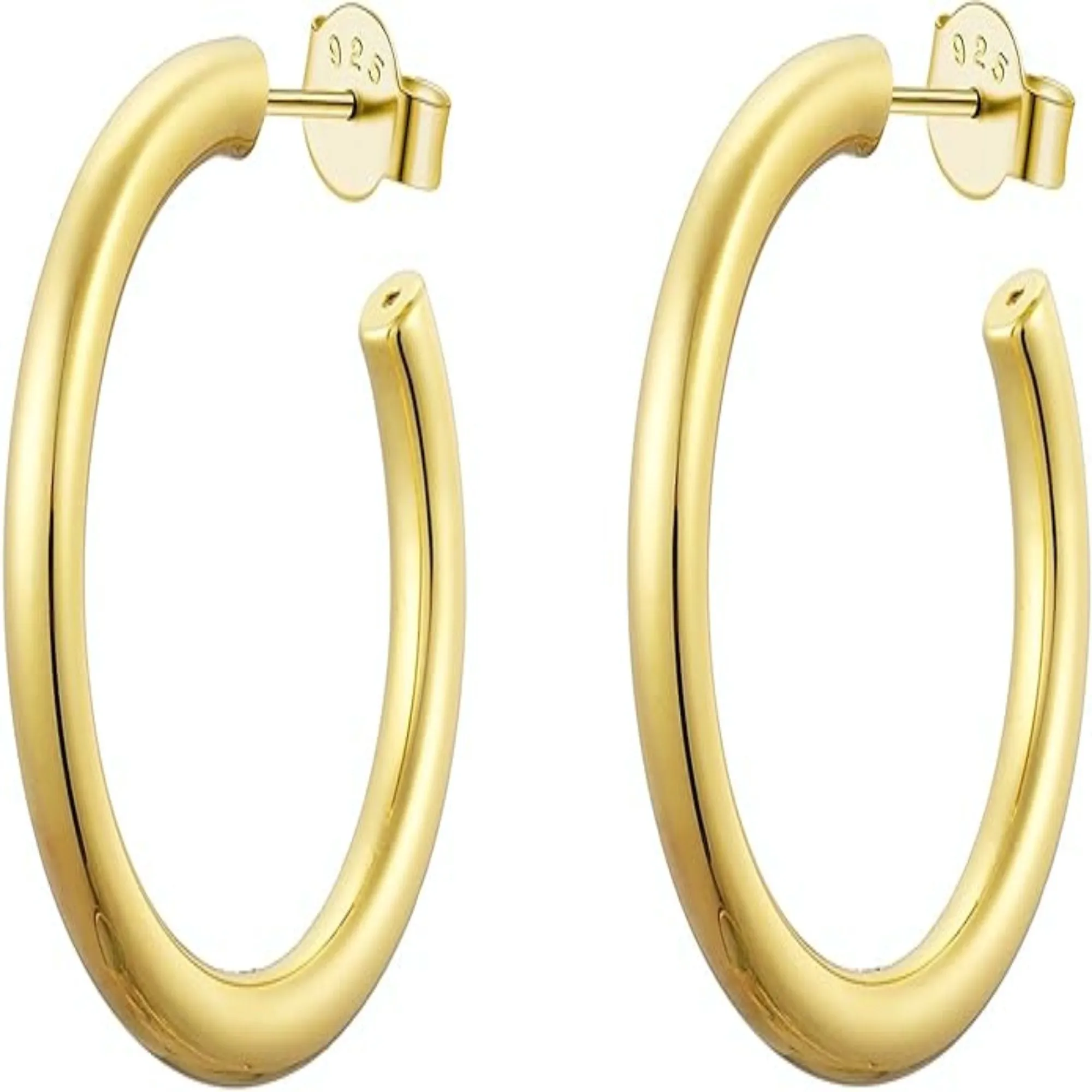 Classic Gold 25mm Hoop Earrings