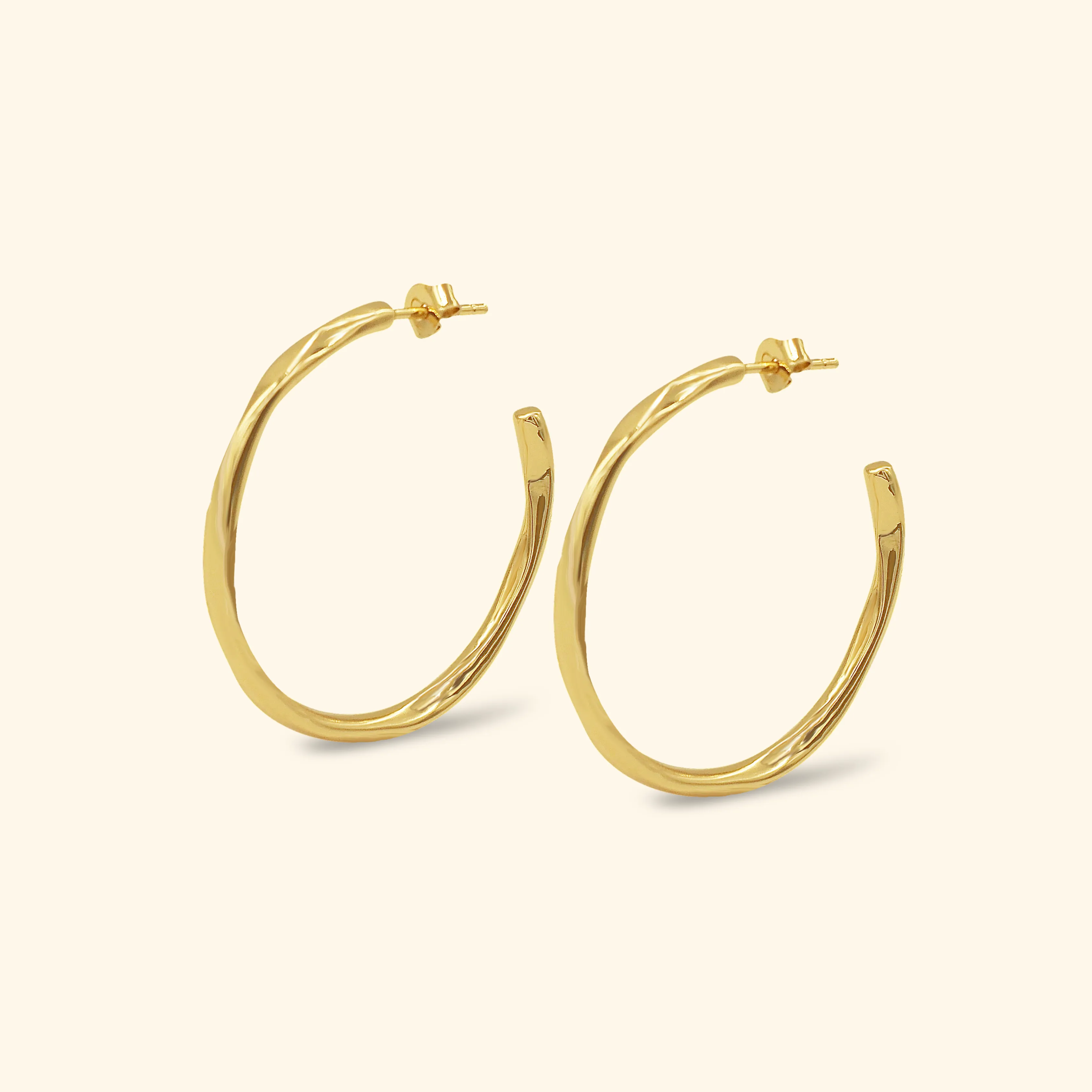 Classic Hoop Molten Earrings