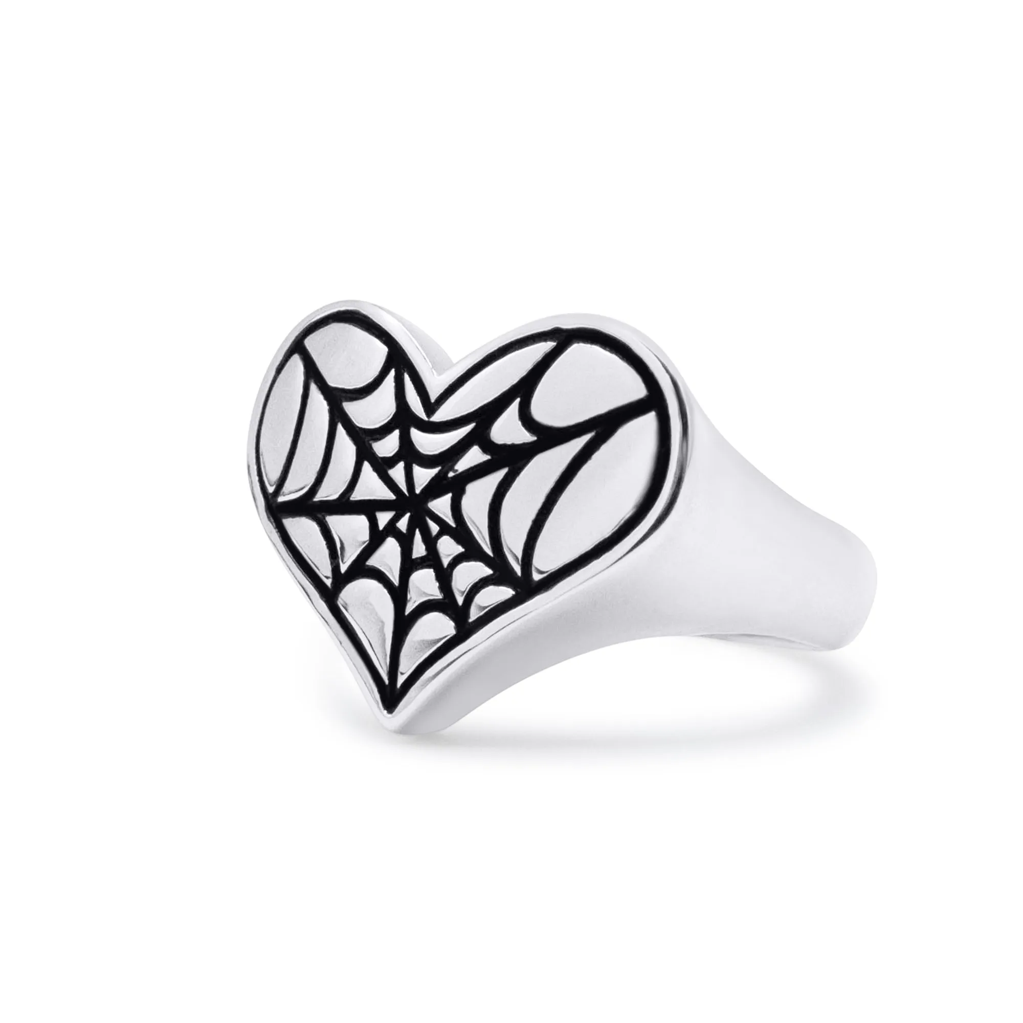 Cobweb Heart Ring