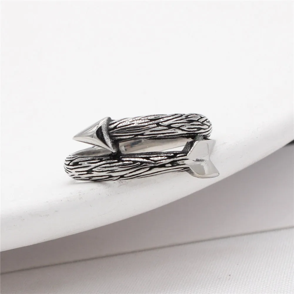 Cupid Arrow Titanium Steel Rings for Men and Women