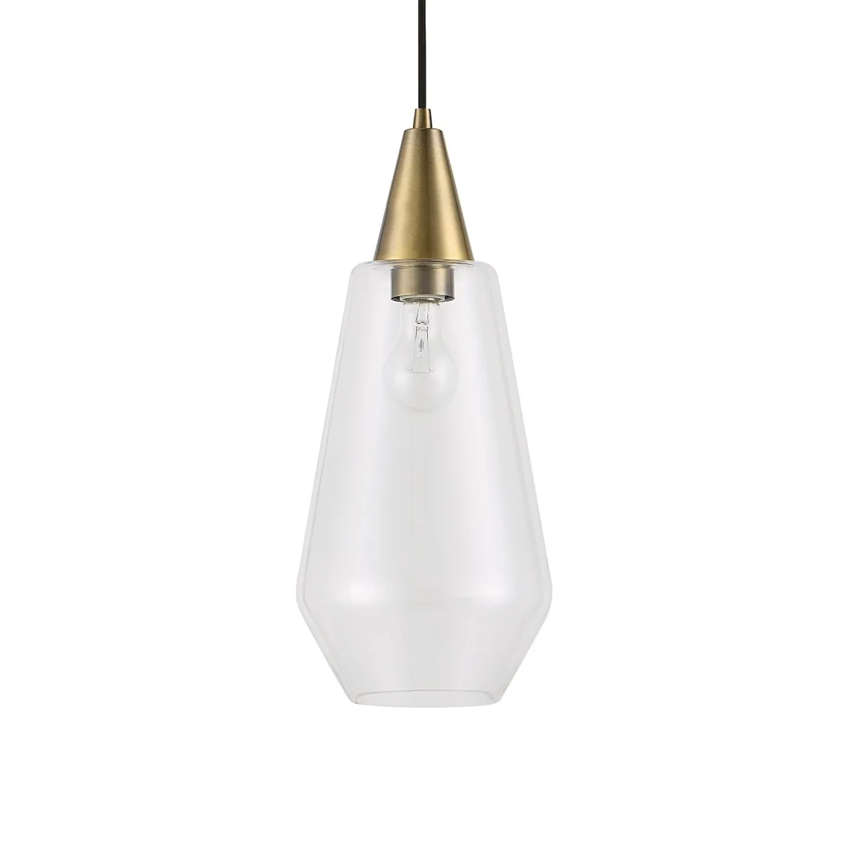 Eichler Antique Brass 1 Light Mini Pendant