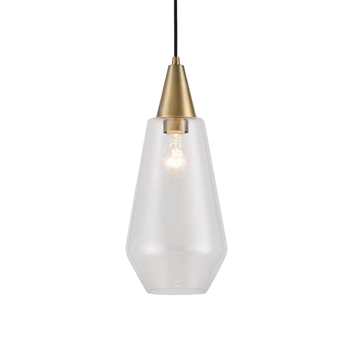 Eichler Antique Brass 1 Light Mini Pendant