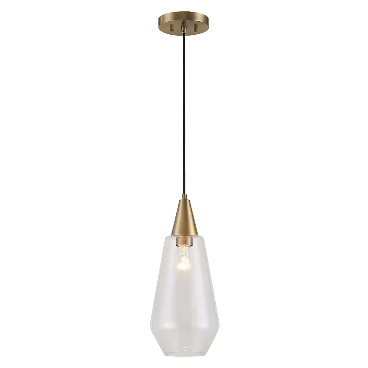 Eichler Antique Brass 1 Light Mini Pendant