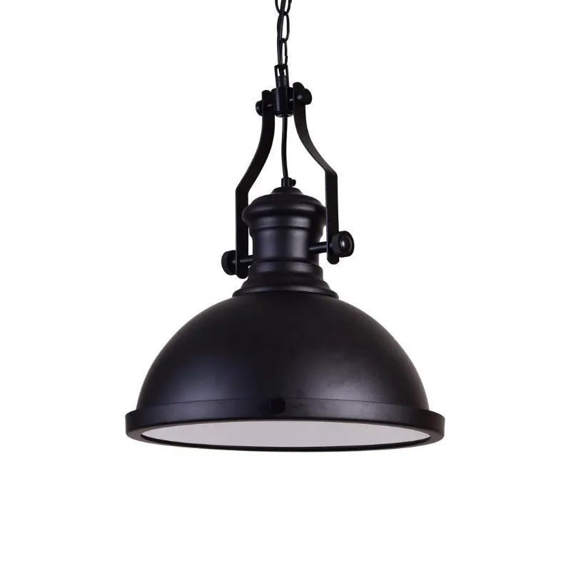 Elegant Industrial Black Pendant