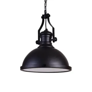 Elegant Industrial Black Pendant