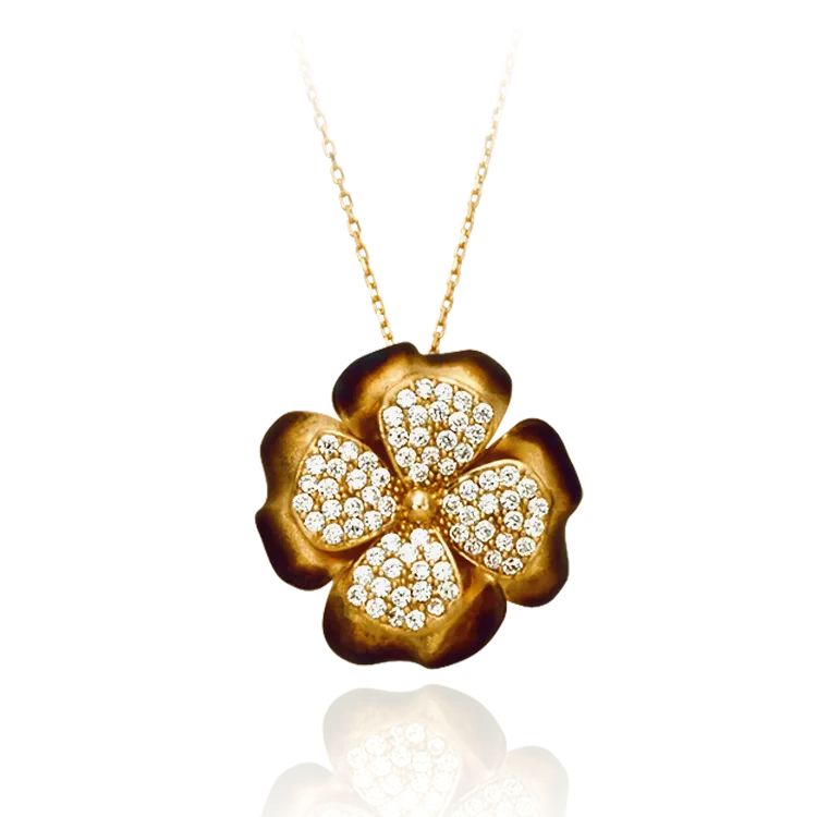 Ember Four Leaf Clover Pendant