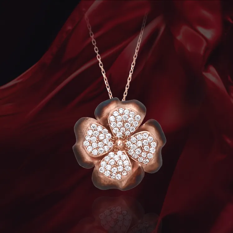 Ember Four Leaf Clover Pendant