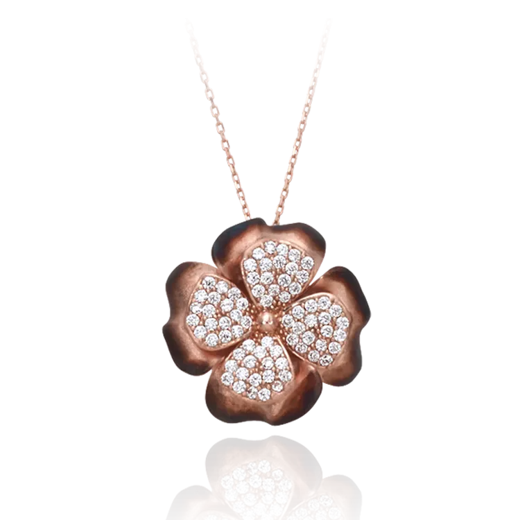 Ember Four Leaf Clover Pendant