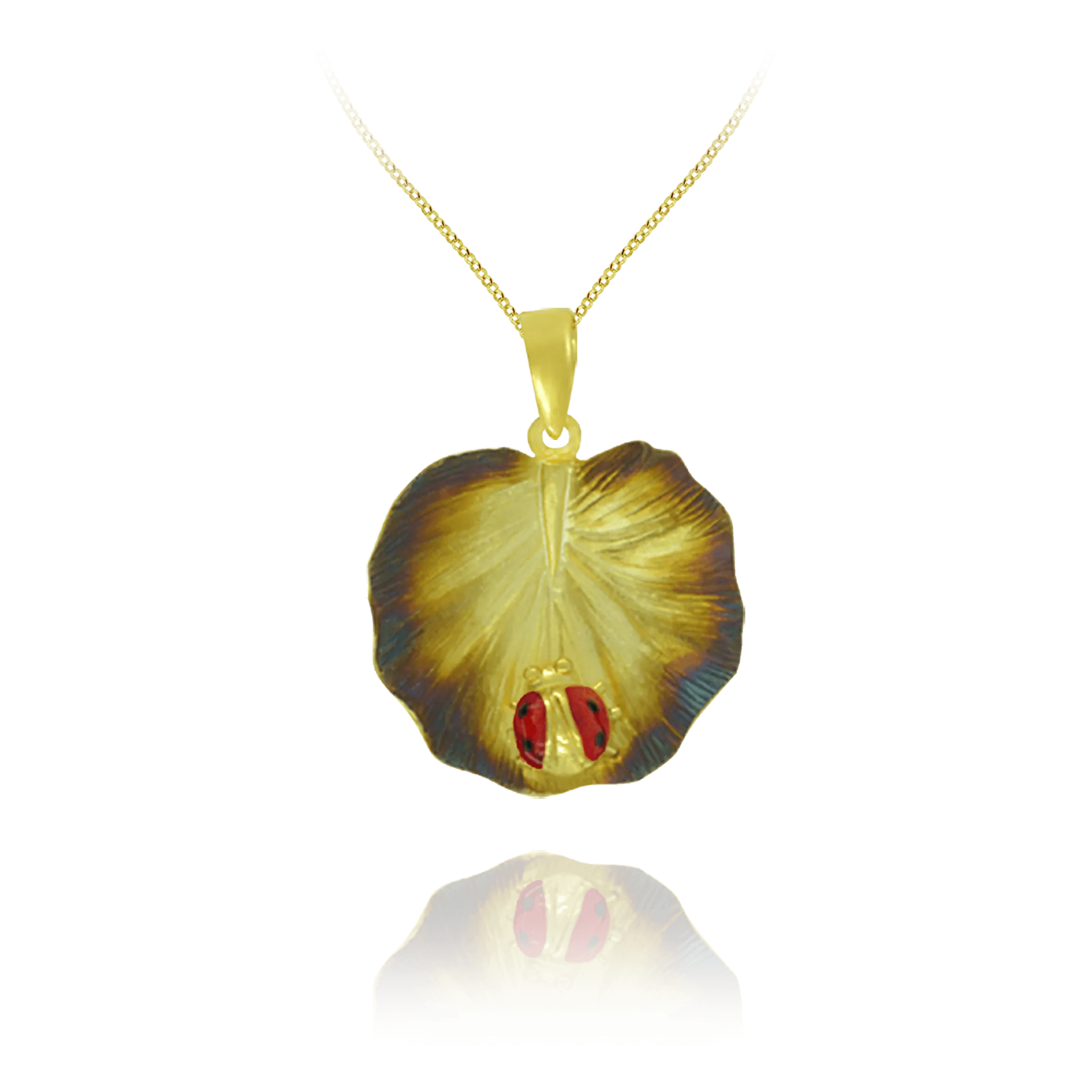 Ember Petal and Ladybug Pendant