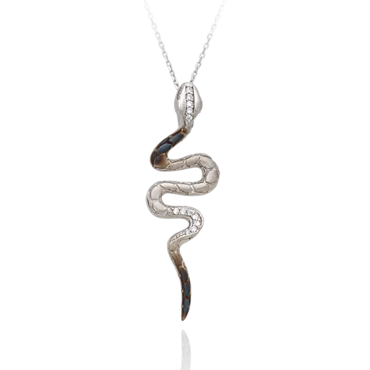 Ember Slinky Snake Pendant