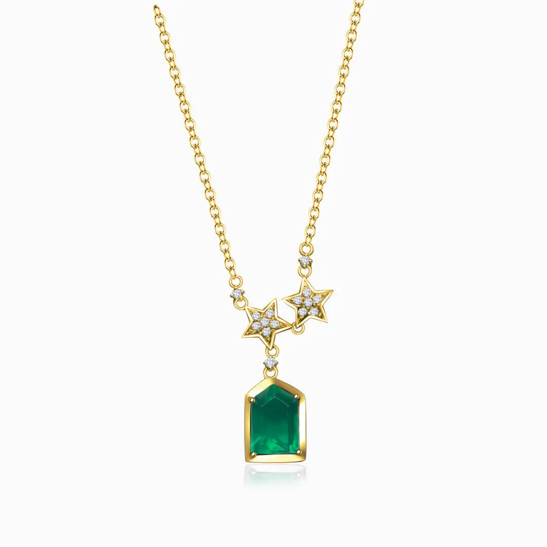 Esprit de Nature Emerald & Diamond Pendant