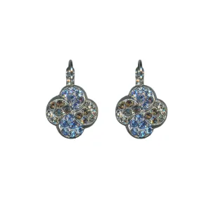 Extra Luxurious Quatrefoil Leverback Earrings in "Morning Mist" *Custom*