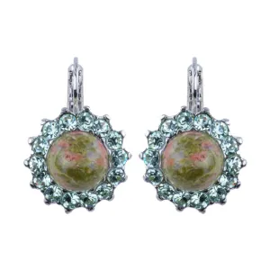 Extra Luxurious Rosette Leverback Earrings in "Terra" *Custom*