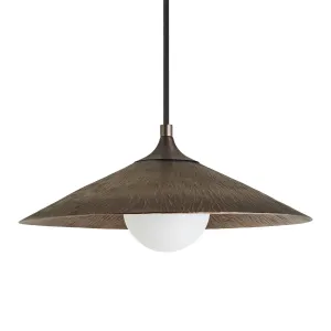 Flume Pendant Light - 17 Inch  - Bronze