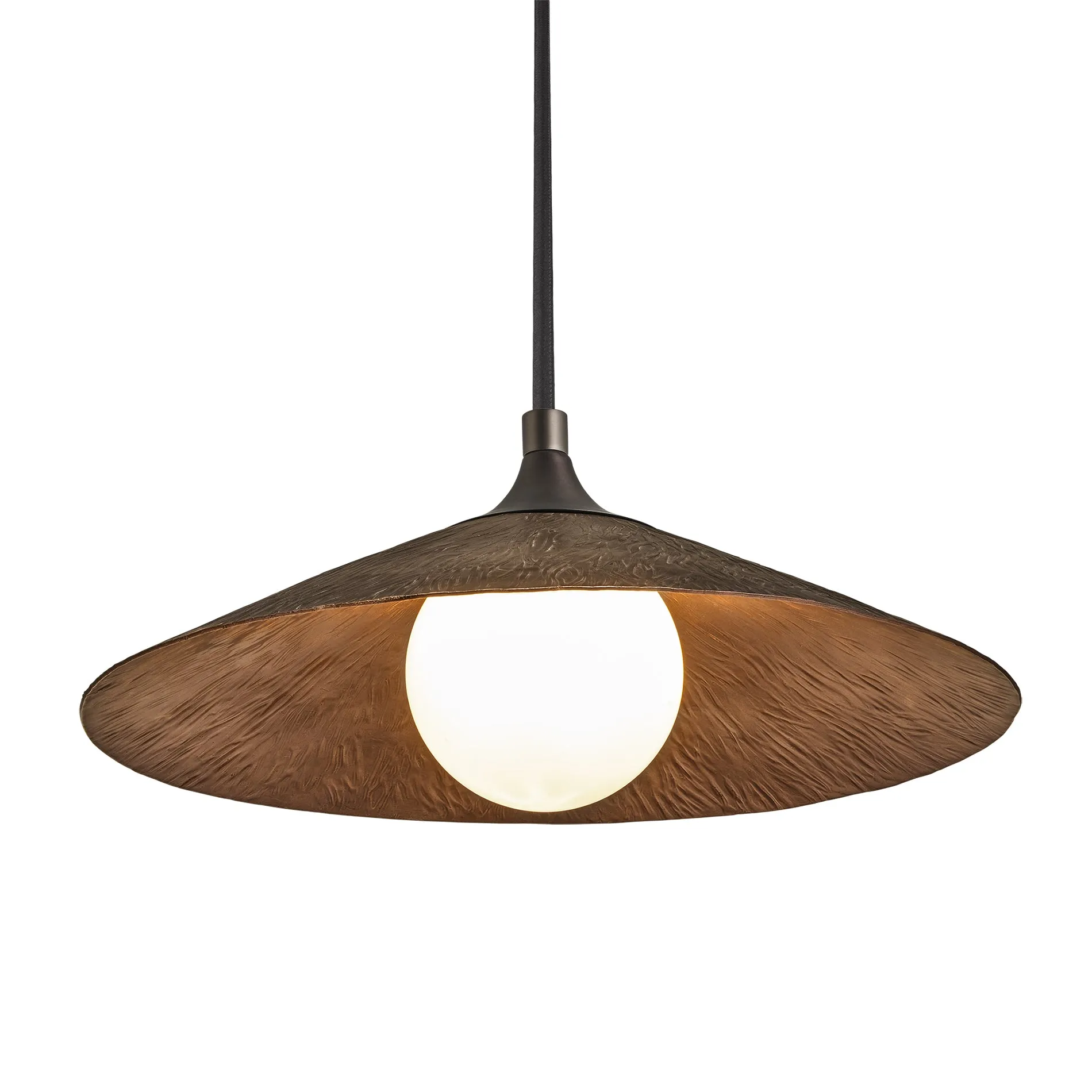 Flume Pendant Light - 17 Inch  - Bronze