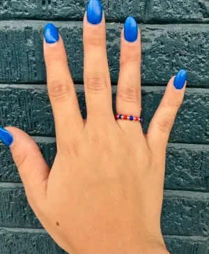 Game Day Poppi Ring-Red and Blue