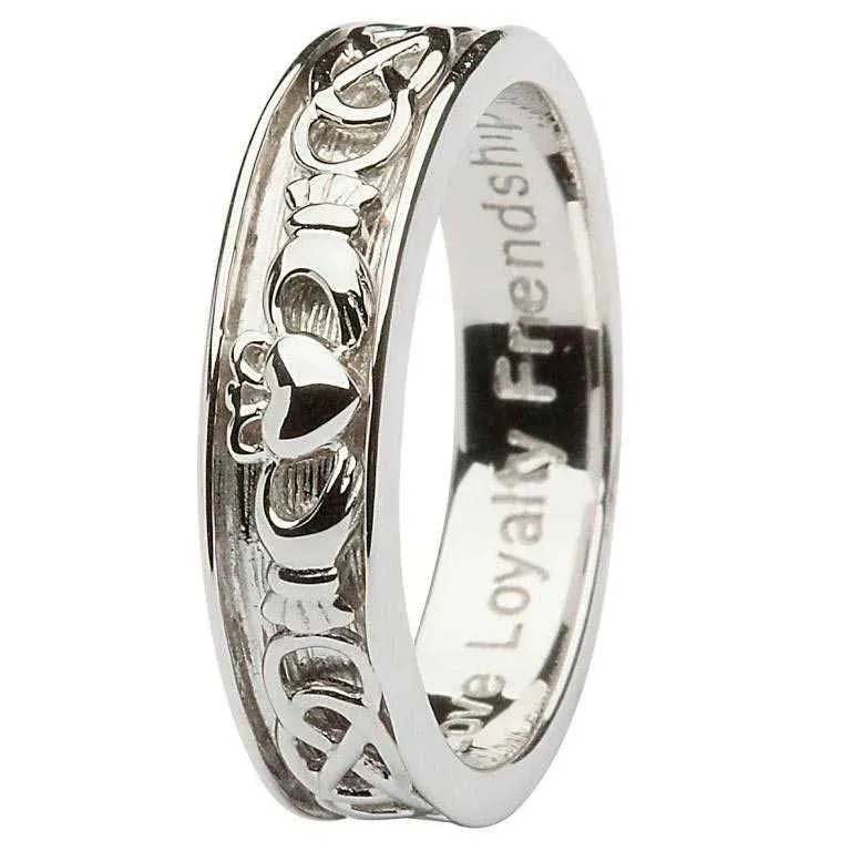 Gents Silver Claddagh Ring