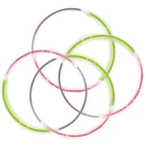 Glow Necklaces Assorted Colors 22in, 4ct