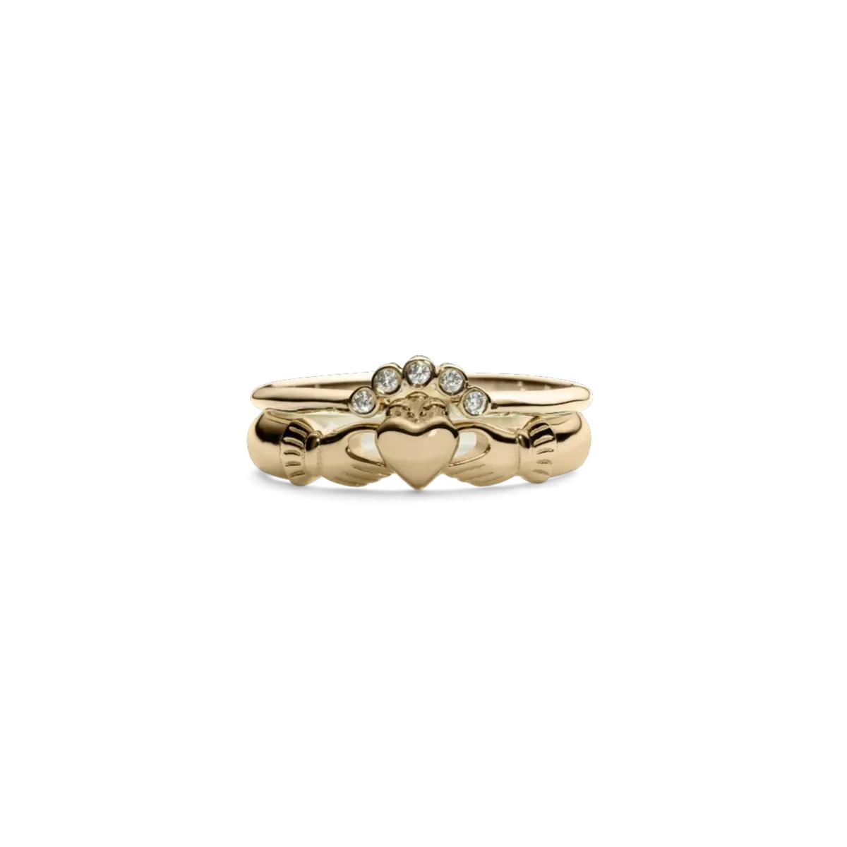 Gold Claddagh ring